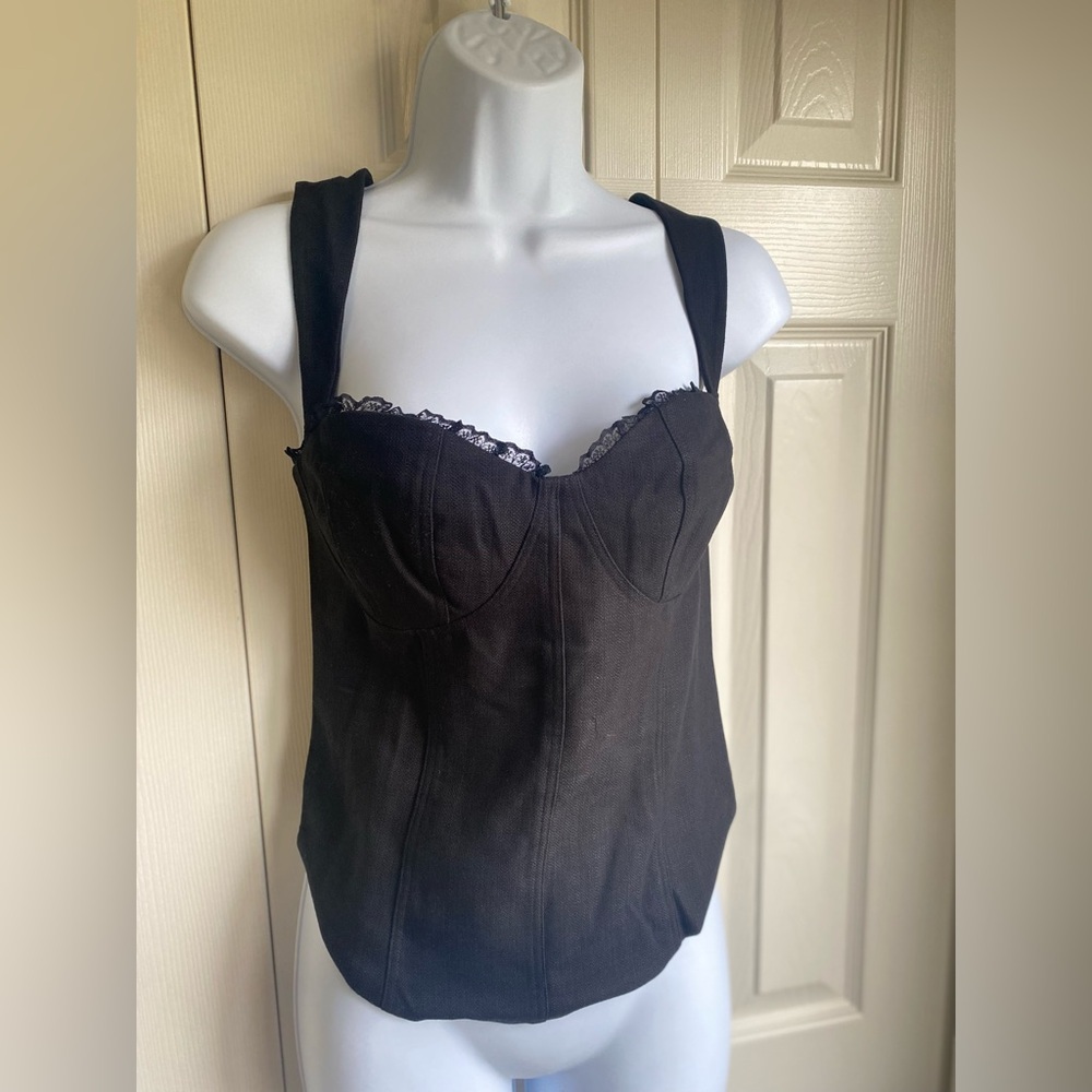 New Reformation Alisa Lace Sweetheart Top size 2 - Picture 6 of 12
